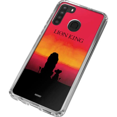 Disney The Lion King Movie Poster Art Galaxy A21 Clear Case