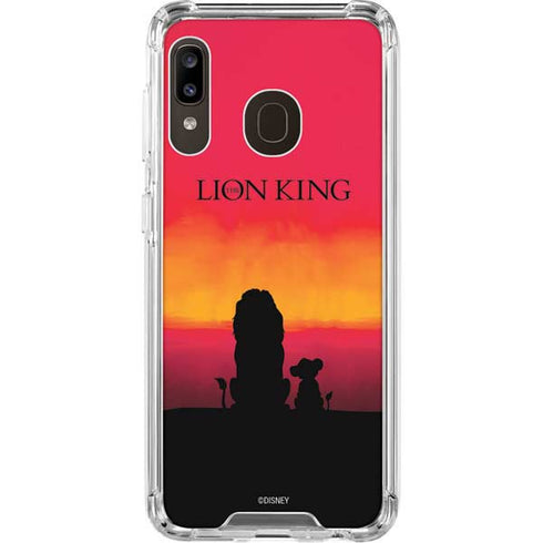 Disney The Lion King Movie Poster Art Galaxy A30 Clear Case
