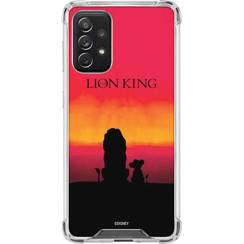 Disney The Lion King Movie Poster Art Galaxy A72 5G Clear Case