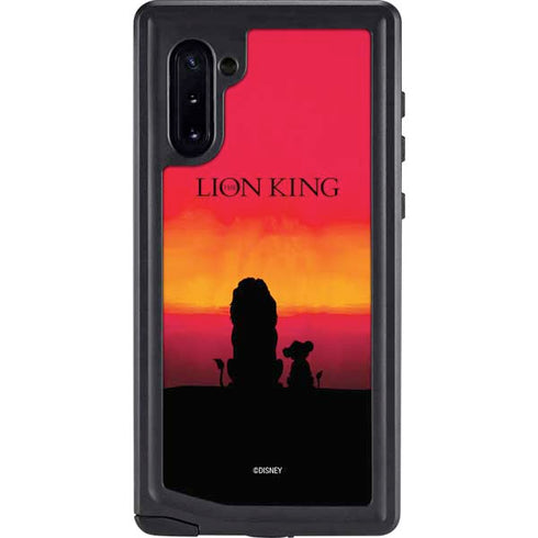 Disney The Lion King Movie Poster Art Galaxy Note 10 Waterproof Case