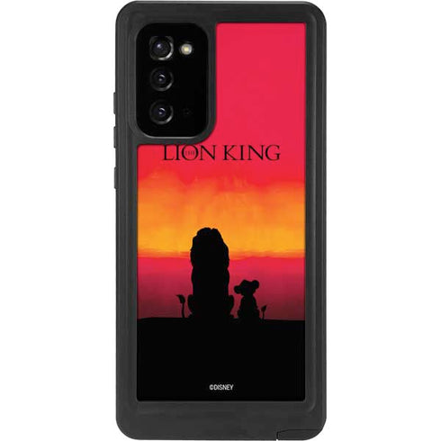 Disney The Lion King Movie Poster Art Galaxy Note20 5G Waterproof Case