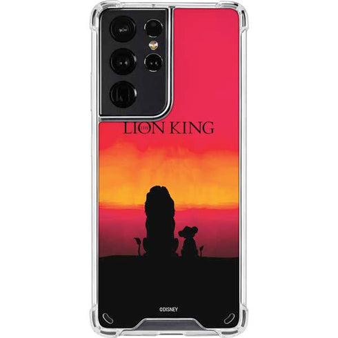 Disney The Lion King Movie Poster Art Galaxy S21 Ultra 5G Clear Case