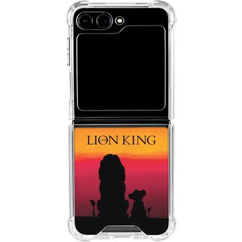 Disney The Lion King Movie Poster Art Galaxy Z Flip5 5G Clear Case