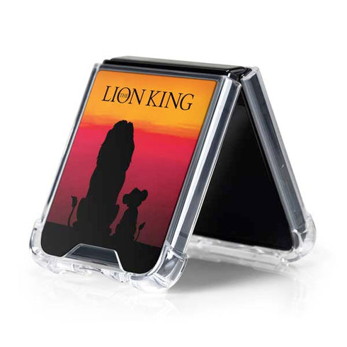 Disney The Lion King Movie Poster Art Galaxy Z Flip5 5G Clear Case