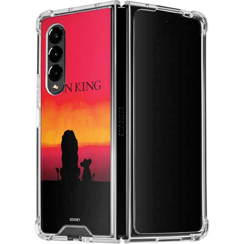 Disney The Lion King Movie Poster Art Galaxy Z Fold4 5G Clear Case