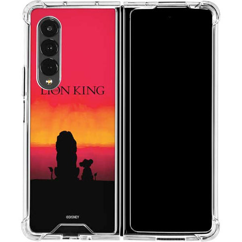 Disney The Lion King Movie Poster Art Galaxy Z Fold4 5G Clear Case