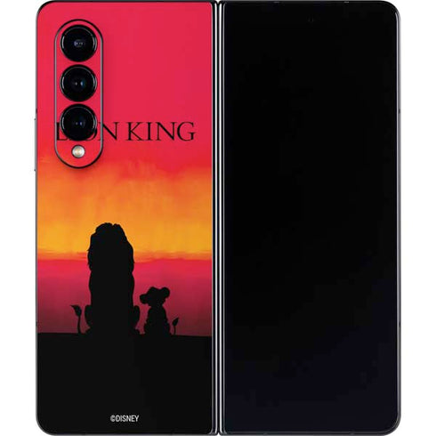 Disney The Lion King Movie Poster Art Galaxy Z Fold4 5G Skin