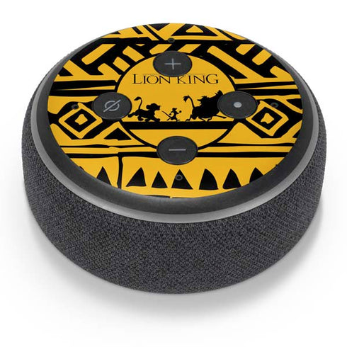 Disney The Lion King Simba Timon and Pumba Tribal Print Amazon Echo Dot Skin