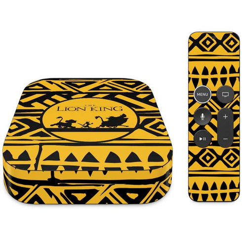 Disney The Lion King Simba Timon and Pumba Tribal Print Apple TV Skin