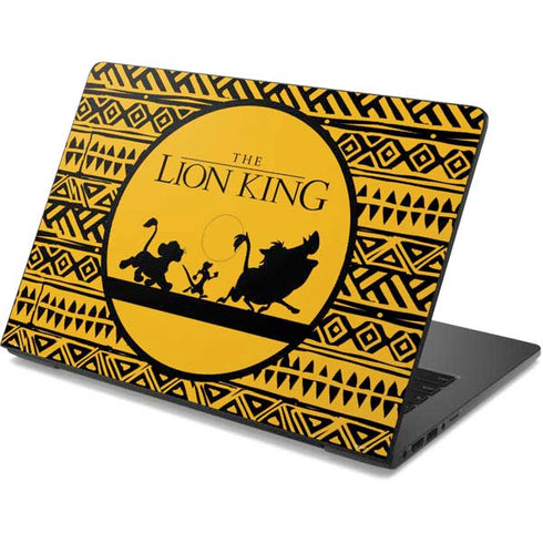 Disney The Lion King Simba Timon and Pumba Tribal Print Dell Chromebook Skin