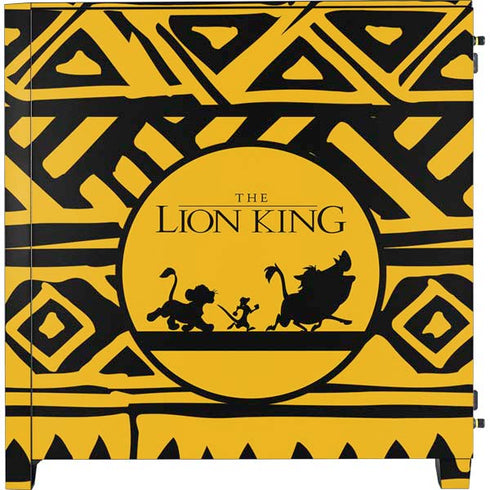 Disney The Lion King Simba Timon and Pumba Tribal Print Corsair 4000D Tempered Glass Mid-Tower ATX Case Skin