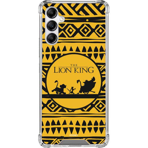 Disney The Lion King Simba Timon and Pumba Tribal Print Galaxy A14 5G Clear Case