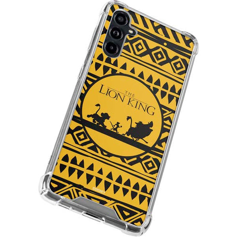 Disney The Lion King Simba Timon and Pumba Tribal Print Galaxy A54 5G Clear Case