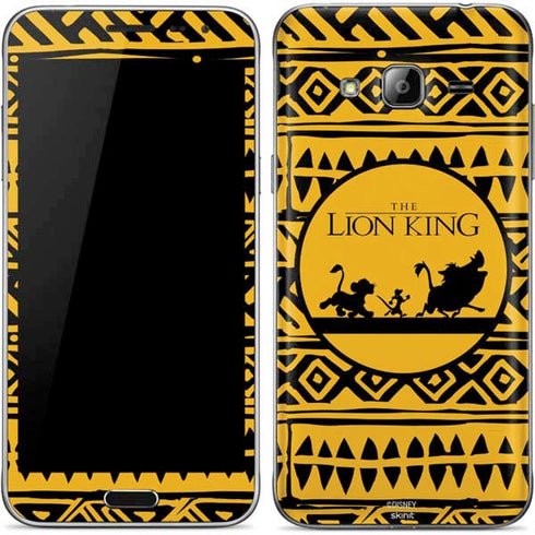 Disney The Lion King Simba Timon and Pumba Tribal Print Galaxy J3 Skin