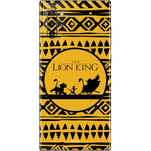 Disney The Lion King Simba Timon and Pumba Tribal Print Galaxy Note 10 Plus Skin