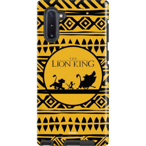 Disney The Lion King Simba Timon and Pumba Tribal Print Galaxy Note 10 Pro Case
