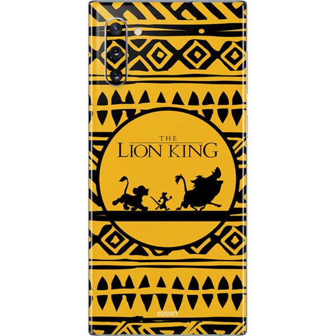 Disney The Lion King Simba Timon and Pumba Tribal Print Galaxy Note 10 Skin