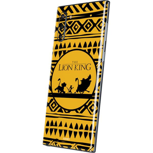 Disney The Lion King Simba Timon and Pumba Tribal Print Galaxy Note 10 Skin