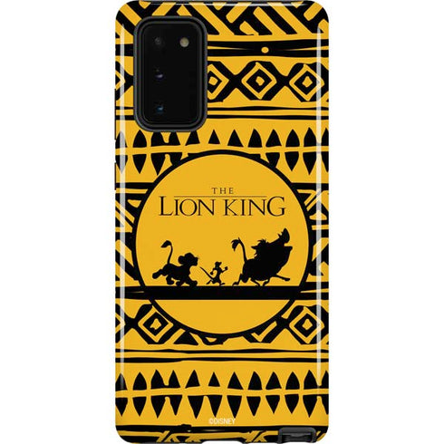 Disney The Lion King Simba Timon and Pumba Tribal Print Galaxy Note20 5G Pro Case
