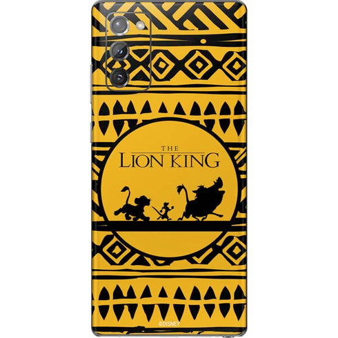 Disney The Lion King Simba Timon and Pumba Tribal Print Galaxy Note20 5G Skin