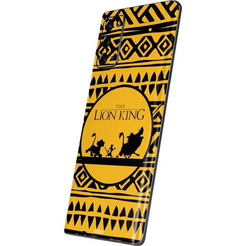 Disney The Lion King Simba Timon and Pumba Tribal Print Galaxy Note20 5G Skin
