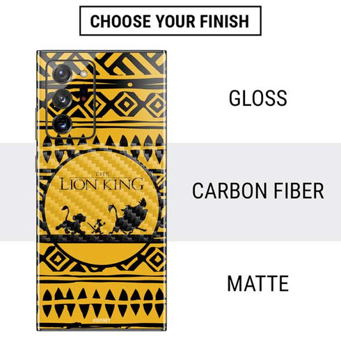 Disney The Lion King Simba Timon and Pumba Tribal Print Galaxy Note20 Ultra 5G Skin