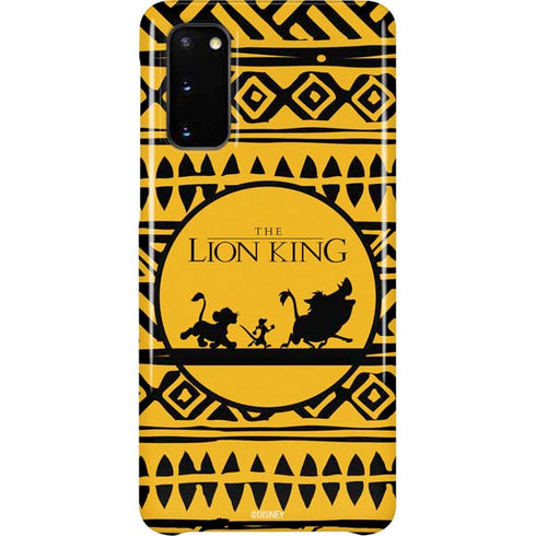 Disney The Lion King Simba Timon and Pumba Tribal Print Galaxy S20 Lite Case