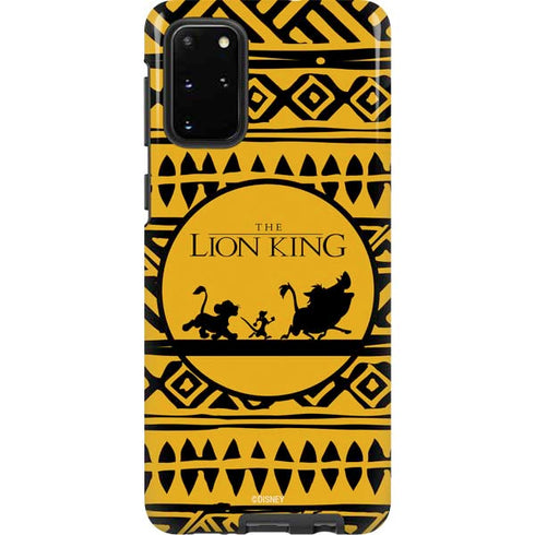 Disney The Lion King Simba Timon and Pumba Tribal Print Galaxy S20 Plus Pro Case