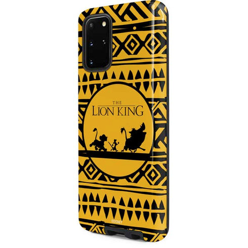 Disney The Lion King Simba Timon and Pumba Tribal Print Galaxy S20 Plus Pro Case