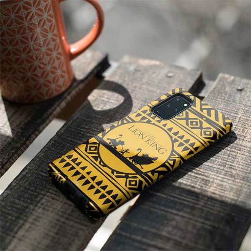 Disney The Lion King Simba Timon and Pumba Tribal Print Galaxy S20 Plus Pro Case