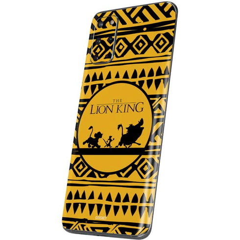 Disney The Lion King Simba Timon and Pumba Tribal Print Galaxy S20 Plus Skin