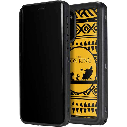 Disney The Lion King Simba Timon and Pumba Tribal Print Galaxy S20 Plus Waterproof Case