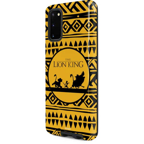 Disney The Lion King Simba Timon and Pumba Tribal Print Galaxy S20 Pro Case