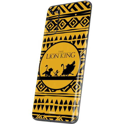 Disney The Lion King Simba Timon and Pumba Tribal Print Galaxy S20 Skin