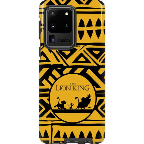 Disney The Lion King Simba Timon and Pumba Tribal Print Galaxy S20 Ultra 5G Pro Case