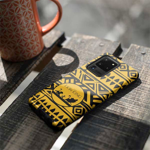 Disney The Lion King Simba Timon and Pumba Tribal Print Galaxy S20 Ultra 5G Pro Case