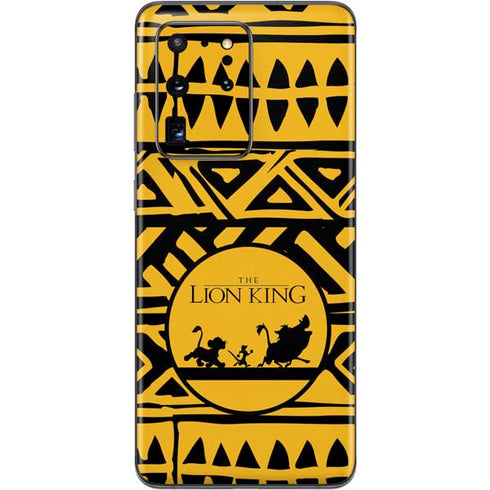 Disney The Lion King Simba Timon and Pumba Tribal Print Galaxy S20 Ultra 5G Skin