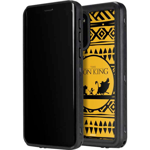 Disney The Lion King Simba Timon and Pumba Tribal Print Galaxy S20 Waterproof Case