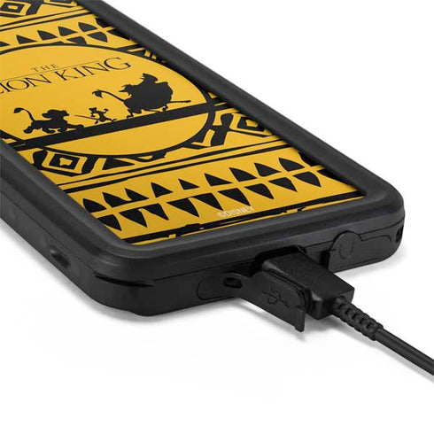 Disney The Lion King Simba Timon and Pumba Tribal Print Galaxy S20 Waterproof Case