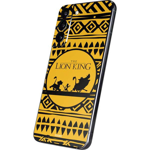 Disney The Lion King Simba Timon and Pumba Tribal Print Galaxy S22 Plus Skin