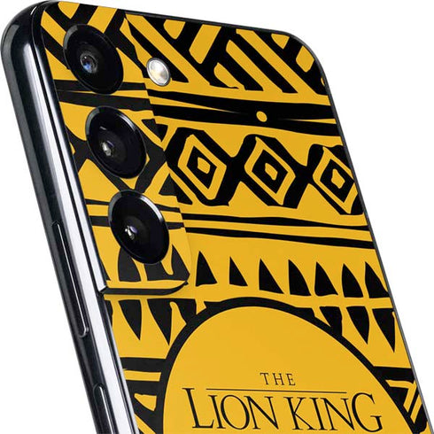 Disney The Lion King Simba Timon and Pumba Tribal Print Galaxy S22 Plus Skin