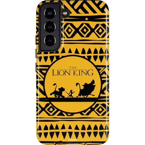 Disney The Lion King Simba Timon and Pumba Tribal Print Galaxy S22 Pro Case
