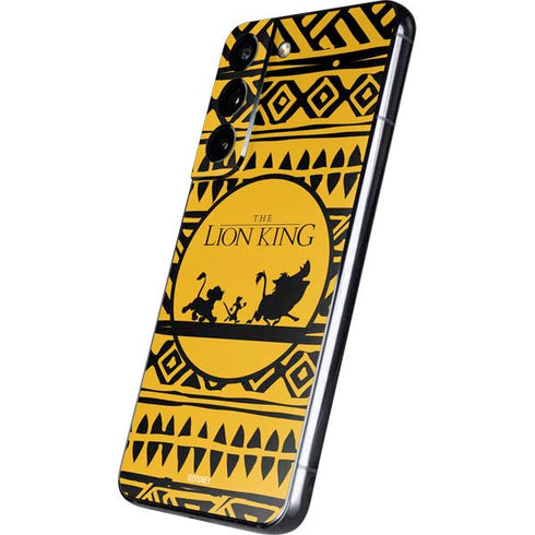 Disney The Lion King Simba Timon and Pumba Tribal Print Galaxy S22 Skin