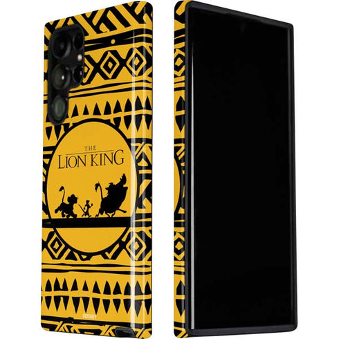 Disney The Lion King Simba Timon and Pumba Tribal Print Galaxy S22 Ultra Pro Case