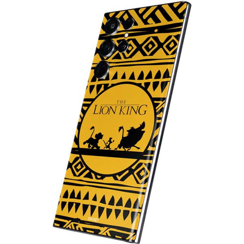 Disney The Lion King Simba Timon and Pumba Tribal Print Galaxy S22 Ultra Skin