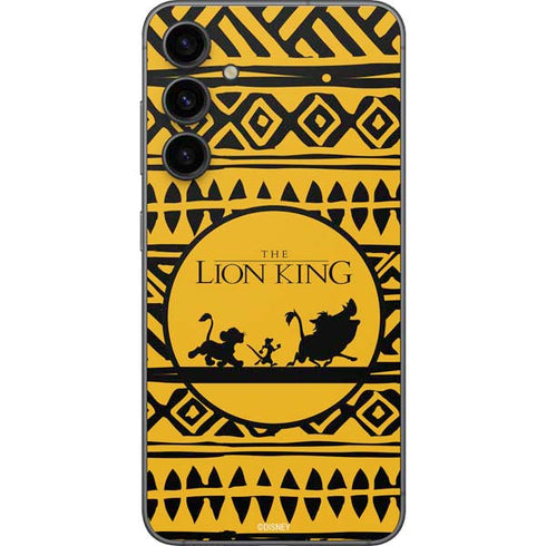 Disney The Lion King Simba Timon and Pumba Tribal Print Galaxy S23 FE Skin