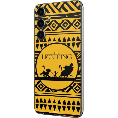 Disney The Lion King Simba Timon and Pumba Tribal Print Galaxy S23 FE Skin