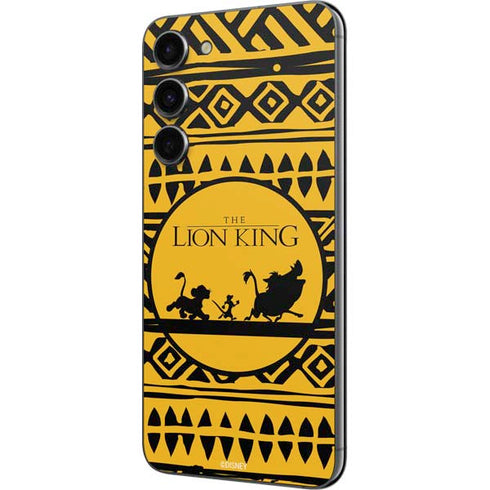 Disney The Lion King Simba Timon and Pumba Tribal Print Galaxy S23 Plus Skin