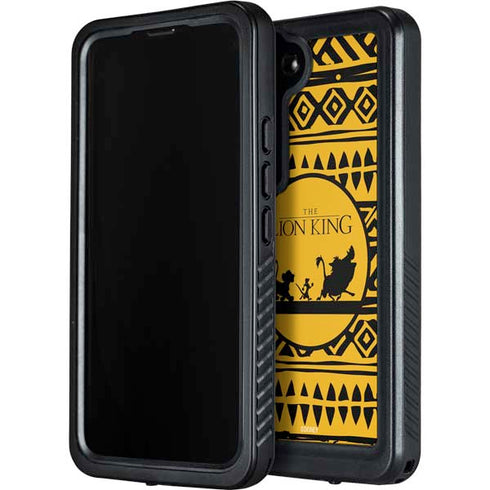Disney The Lion King Simba Timon and Pumba Tribal Print Galaxy S23 Plus Waterproof Case