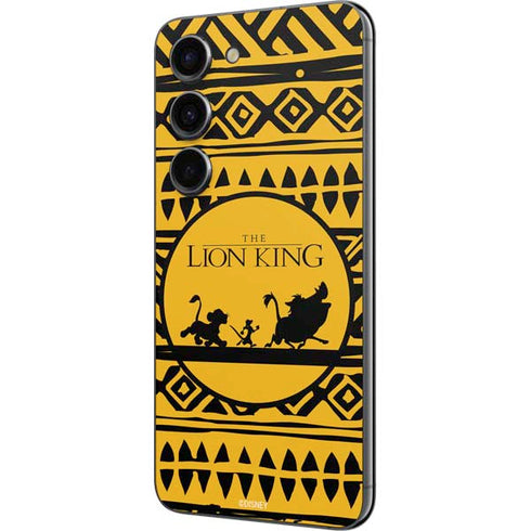 Disney The Lion King Simba Timon and Pumba Tribal Print Galaxy S23 Skin